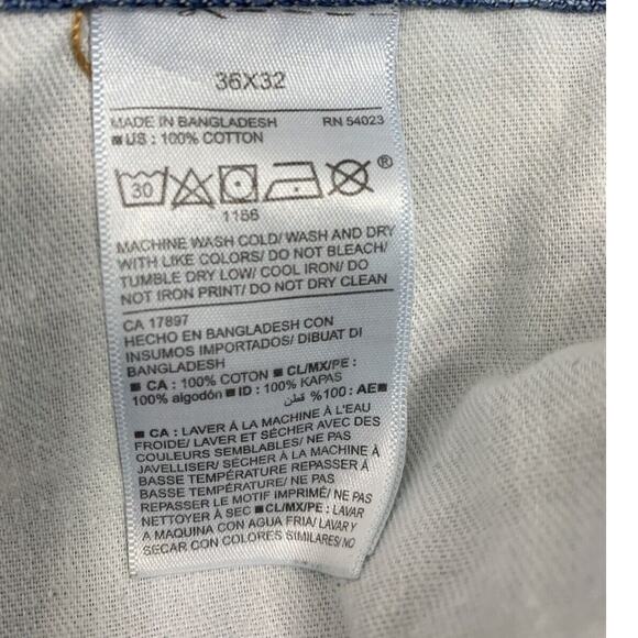 Old Navy Jeans Mens 36 x 31.5 Regular Straight Medium Wash Denim - Picture 5 of 8